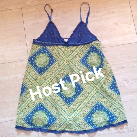 Free People Other - Free People Multi-Colored Design Print Cotton Nightie